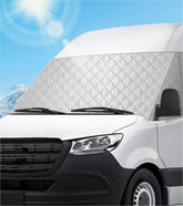 VANNCAMP front view on Sprinter showing precise exterior fit and protection