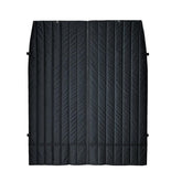 VANNCAMP curtain front view showing clean cab divider and privacy benefit