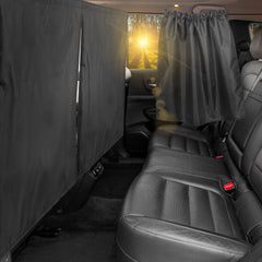 VANPET front packaging view showing all three curtains and quick install benefit