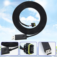 Vanshly cable length with grommet for easy routing and strain relief
