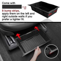 VaultsOnWheels installed under passenger seat showing low-profile fit and quick access benefit