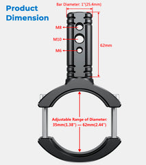 VAZESWIN TPU insert detail with serrations protecting bar and improving grip