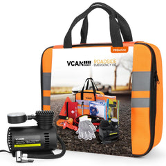 VCANENERGY front view of the compact emergency kit bag, organized storage benefit