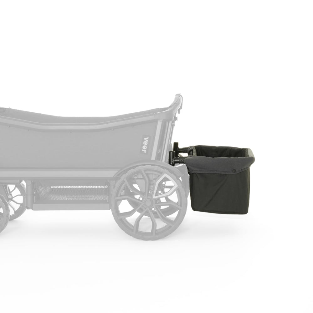 Veer rear basket front view showing organized cargo and easy access