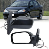 vefix left driver side mirror front view showing clean fit and styling benefit