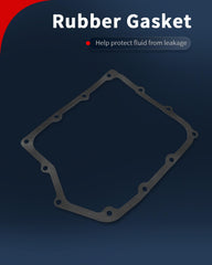 VEHICODE transmission filter installed under vehicle, demonstrates correct fitment benefit
