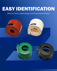 VEHIRETL assortment of A/C spring-lock coupling tools showing correct fit options