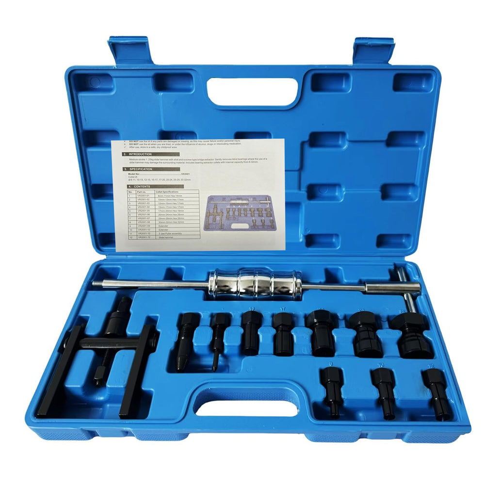 VEHIRETL front packaging showing full 12pcs kit and contents, clear inventory view