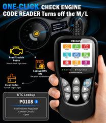 VEHLIVE V850 16-pin connector and cable for universal OBDII access