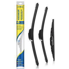 VEIGEIR front packaging showing all three blades and clear fit for Honda CR‑V