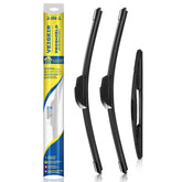 VEIGEIR front view of 3-pack wipers showing full set and benefits