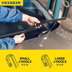 VEIGEIR memory-steel spring close-up maintaining even windshield contact