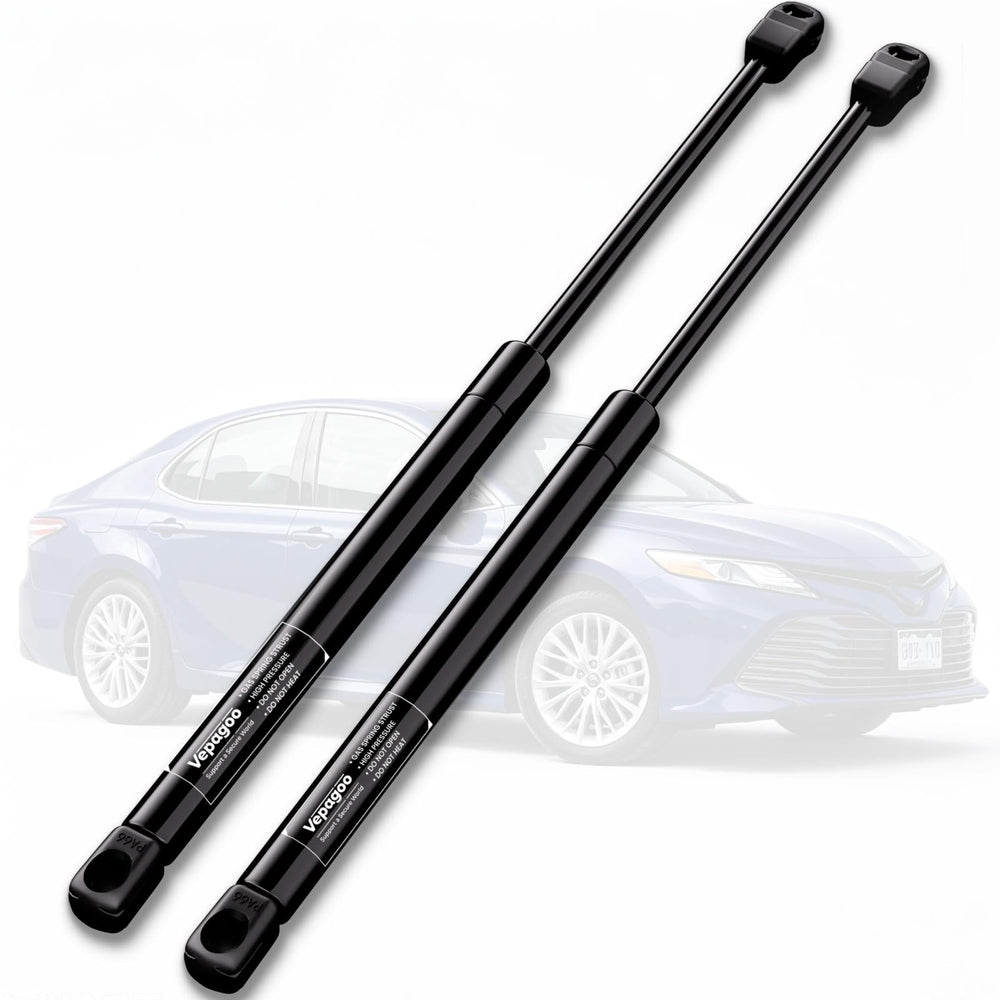 Vepagoo packaging and pair of hood struts showing ready-to-install convenience