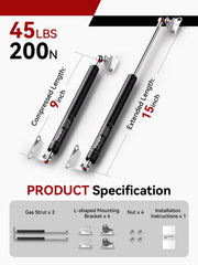 Vepagoo L-type brackets and M8 nuts laid out for installation speed and flexibility