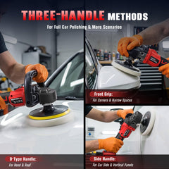 VERVEWAVE D-handle overhead view illustrating balanced grip for long compounding sessions