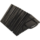 Vestil LWC-15 front view showing chock profile and grip, increases parking safety