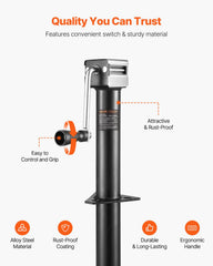 VEVOR adjustable drop leg detail offering precise height control