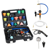 VEVOR case front showing organized kit for portable leak detection and refill