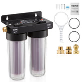 VEVOR front view of deionized water system showing compact design and benefits