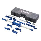 VEVOR kit front view open case shows organized dent repair set for portability