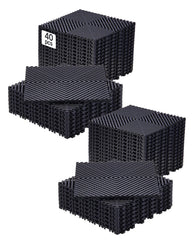 VEVOR front packaging showing 40-piece drainage mat kit and benefits