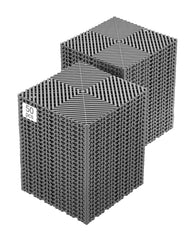 VEVOR front assembled floor showing full 50-piece coverage and durability