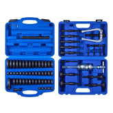 VEVOR front package showing complete bushing and puller kit and portability benefit