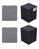 VEVOR front view of 50-piece drainage mat kit showing compact pack and benefit of easy coverage