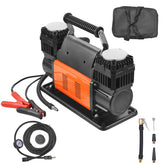 VEVOR front view of compressor showing durable case and handle benefit rapid transport