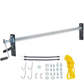 VEVOR front view of complete tarp roller kit showing sturdy build and fit