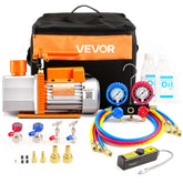 VEVOR front view of pump and manifold showing compact durable design and portability