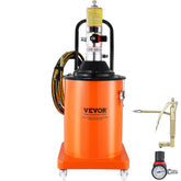 VEVOR grease pump front view showing controls and wheeled base for fast mobility
