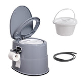 VEVOR front view of portable toilet shows compact design and easy transport benefit