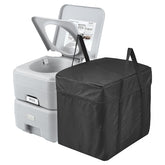 VEVOR portable toilet front view showing compact robust design and portability
