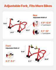 VEVOR rear U-shaped fork closeup protecting swingarm and improving grip