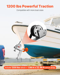 VEVOR closeup of 5.1-inch roller reducing hull friction and protecting boat