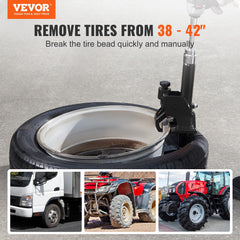 VEVOR side profile closeup highlighting compact design and portability
