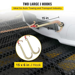 VEVOR small J-hook detail showing compact fit for tighter anchor points and versatility