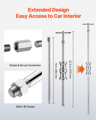 VEVOR steel cable adapter detail illustrating flexible pull option and strength