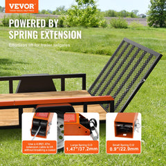 VEVOR large-diameter spring detail for long-life tension and smoother lift