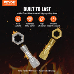 VEVOR open case with taps, dies and files displaying neat organization for quick access