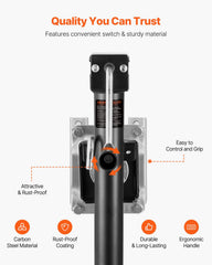VEVOR trailer jack footplate detail showing wide base for improved ground contact stability