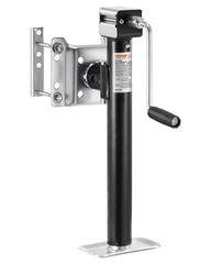 VEVOR front view of trailer jack showing sturdy construction and easy mounting benefit