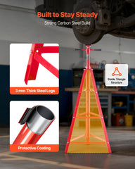 VEVOR turning handle for fine height adjustment to achieve precise clearance