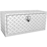 VEVOR underbody box front view showing secure lock and low profile