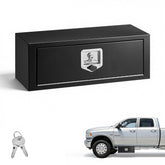 VEVOR front view of underbody box showing compact storage benefit