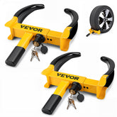 VEVOR front view of wheel clamp lock showing overall shape and deterrent benefit