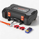 VEVOR front view of box-style winch showing compact design and organized storage benefits