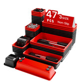 Vexercisehoop front packaging showing full 47-piece tray set and benefits