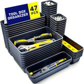 Vexercisehoop front view of full 47-piece tray kit showing organized benefit